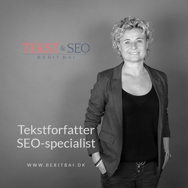 Berit Bai — SEO-tekstforfatning v. erfaren SEO tekstforfatter. beritbai.dk