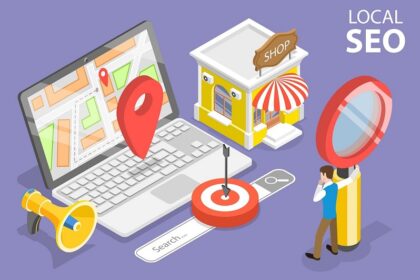 Illustration af local seo.